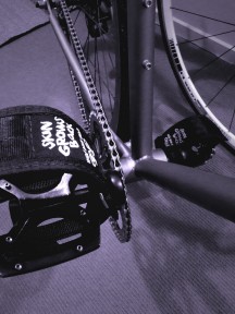 Bike pedal straps