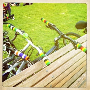 GripRings being sported on bikes at Charity Ride in Tauranga