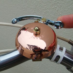 Crane bike bell copper